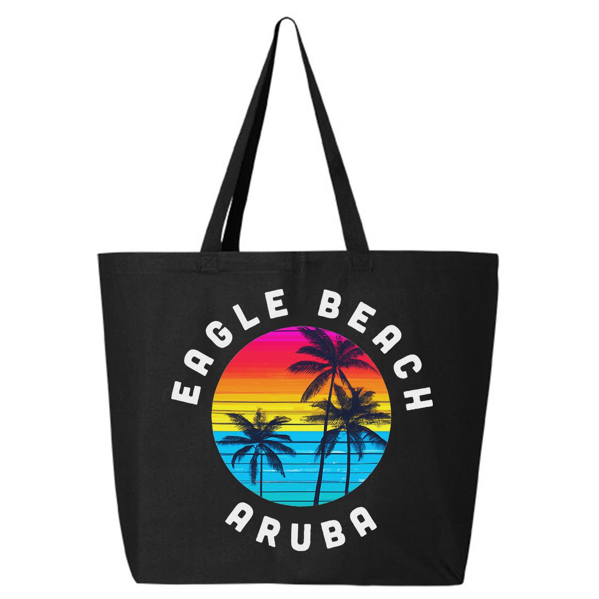 Eagle Beach Aruba Vacation Souvenir Sunset Beach 25L Jumbo Tote