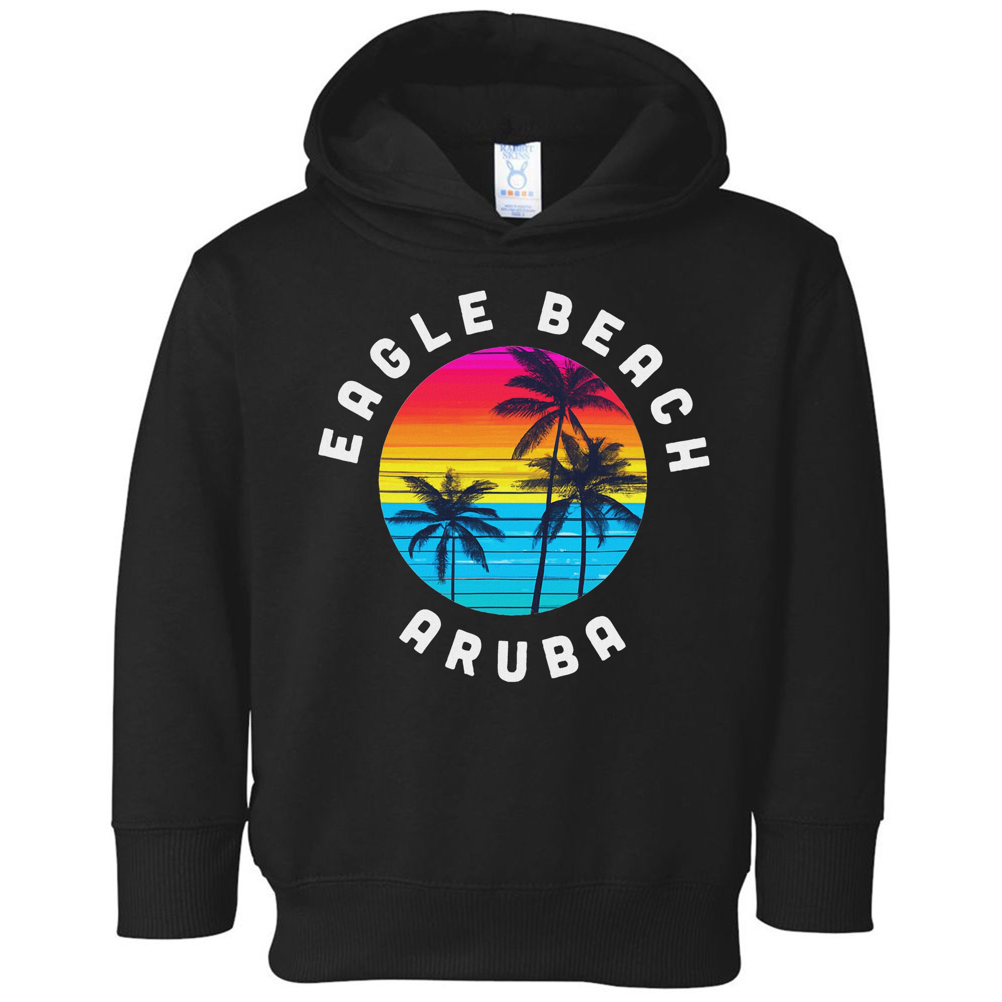 Eagle Beach Aruba Vacation Souvenir Sunset Beach Toddler Hoodie