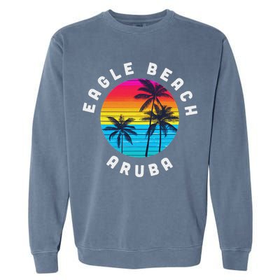 Eagle Beach Aruba Vacation Souvenir Sunset Beach Garment-Dyed Sweatshirt