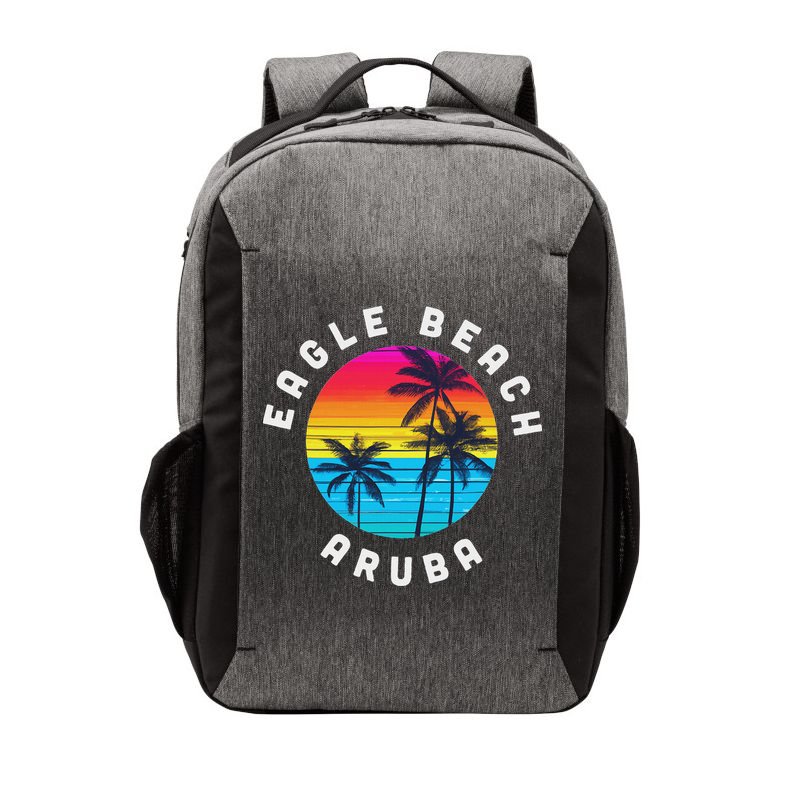 Eagle Beach Aruba Vacation Souvenir Sunset Beach Vector Backpack