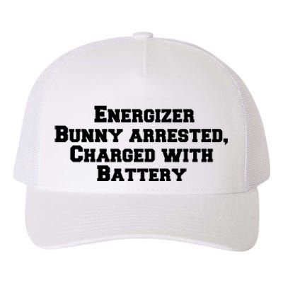 Energizer Bunny Arrested Charged With Battery Humor Funny Yupoong Adult 5-Panel Trucker Hat