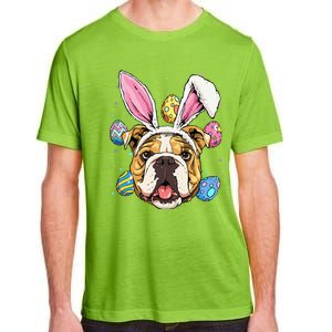 Easter Bunny American Bulldog Dog Women Adult ChromaSoft Performance T-Shirt