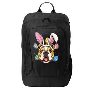 Easter Bunny American Bulldog Dog Women City Backpack