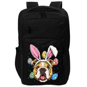 Easter Bunny American Bulldog Dog Women Impact Tech Backpack