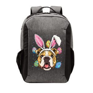 Easter Bunny American Bulldog Dog Women Vector Backpack