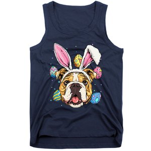 Easter Bunny American Bulldog Dog Women Tank Top