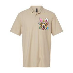 Easter Bunny American Bulldog Dog Women Softstyle Adult Sport Polo