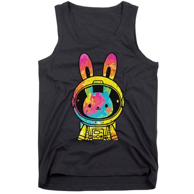 Easter Bunny Astronaut Space Rabbit Tank Top