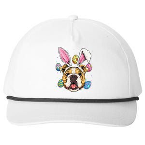 Easter Bunny American Bulldog Dog Women Snapback Five-Panel Rope Hat