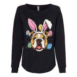 Easter Bunny American Bulldog Dog Women Womens California Wash Sweatshirt