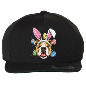 Easter Bunny American Bulldog Dog Women Wool Snapback Cap