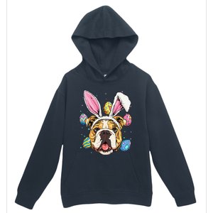 Easter Bunny American Bulldog Dog Women Urban Pullover Hoodie