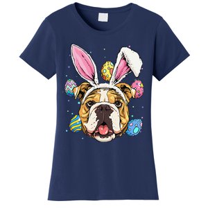 Easter Bunny American Bulldog Dog Women Women's T-Shirt