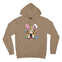 Easter Bunny American Bulldog Dog Women Hoodie