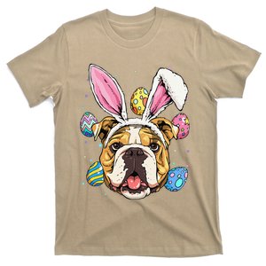 Easter Bunny American Bulldog Dog Women T-Shirt