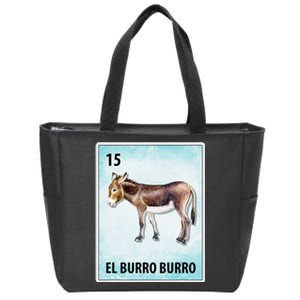 El Burro Burro Mexican Donkey Burro Cards Zip Tote Bag