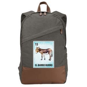 El Burro Burro Mexican Donkey Burro Cards Cotton Canvas Backpack