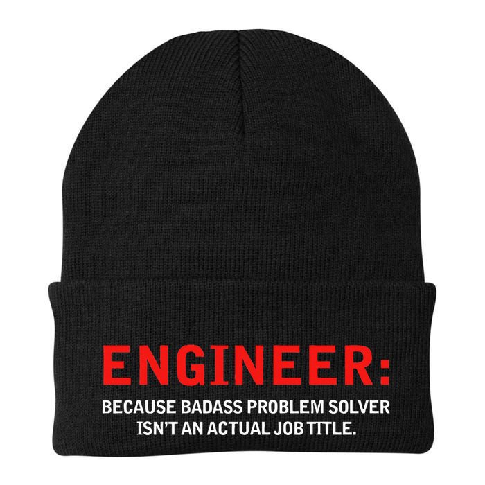 Engineer Because Badass Problem Solver Isn’T An Actual Job Knit Cap Winter Beanie