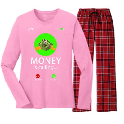 Entrepreneur Businessman Business Owner Women's Long Sleeve Flannel Pajama Set 