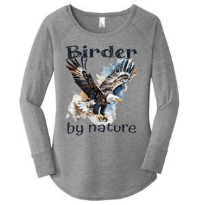 Eagle Birding By Nature Birding Bird Watching Women's Perfect Tri Tunic Long Sleeve Shirt