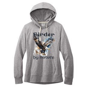 Eagle Birding By Nature Birding Bird Watching Women's Fleece Hoodie