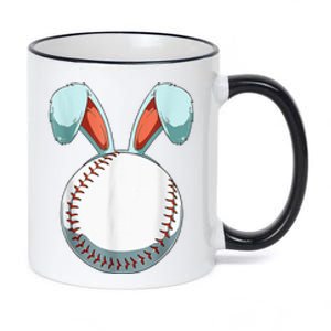 Easter Baseball Ball Easter Day Funny Sport Lover 11oz Black Color Changing Mug