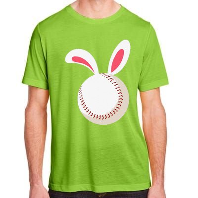 Easter Baseball Bunny Ears Happpy Easter Day Adult ChromaSoft Performance T-Shirt