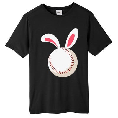 Easter Baseball Bunny Ears Happpy Easter Day Tall Fusion ChromaSoft Performance T-Shirt