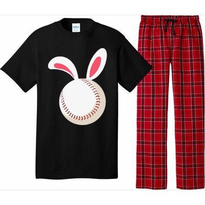 Easter Baseball Bunny Ears Happpy Easter Day Pajama Set