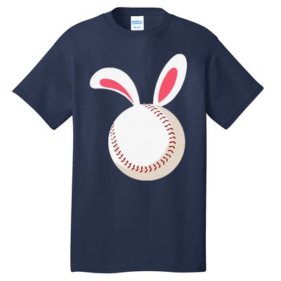 Easter Baseball Bunny Ears Happpy Easter Day Tall T-Shirt