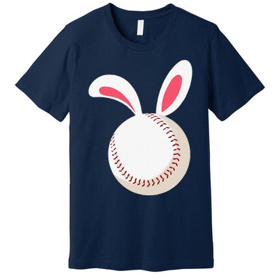 Easter Baseball Bunny Ears Happpy Easter Day Premium T-Shirt