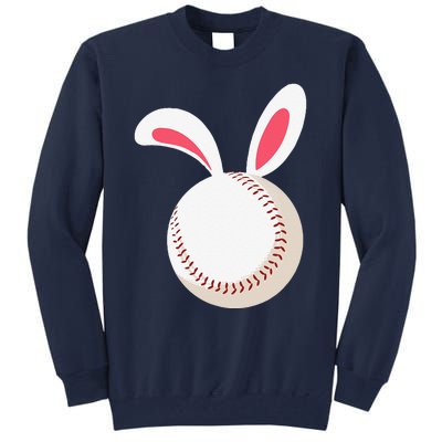 Easter Baseball Bunny Ears Happpy Easter Day Tall Sweatshirt