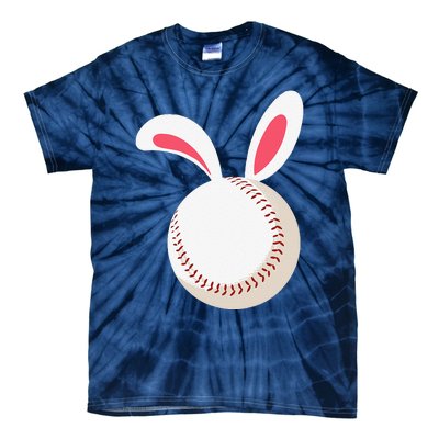 Easter Baseball Bunny Ears Happpy Easter Day Tie-Dye T-Shirt