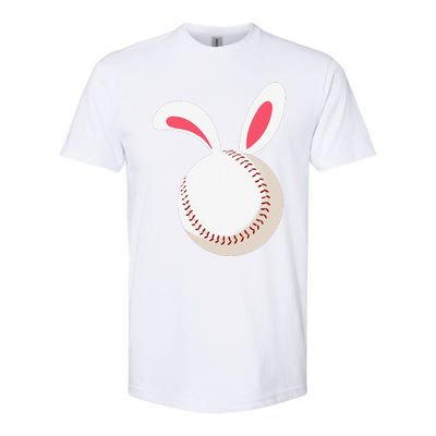 Easter Baseball Bunny Ears Happpy Easter Day Softstyle CVC T-Shirt