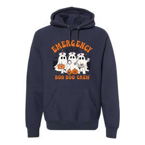 Emergency Boo Boo Crew Halloween Ghost Nurse Premium Hoodie