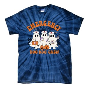 Emergency Boo Boo Crew Halloween Ghost Nurse Tie-Dye T-Shirt