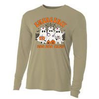 Emergency Boo Boo Crew Halloween Ghost Nurse Cooling Performance Long Sleeve Crew