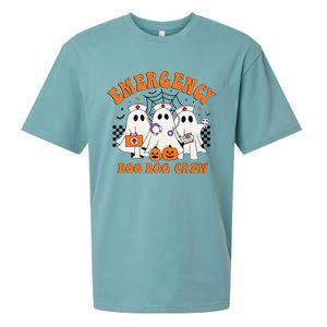 Emergency Boo Boo Crew Halloween Ghost Nurse Sueded Cloud Jersey T-Shirt