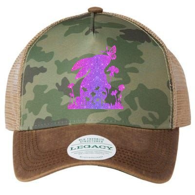 Easter Bunny Butterflies Flowers Legacy Tie Dye Trucker Hat