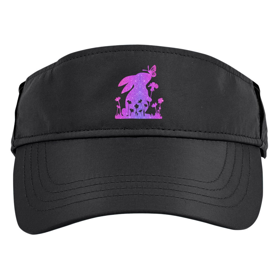 Easter Bunny Butterflies Flowers Adult Drive Performance Visor