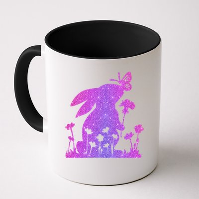 Easter Bunny Butterflies Flowers Mug