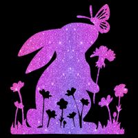 Easter Bunny Butterflies Flowers Flatbill Hat