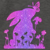 Easter Bunny Butterflies Flowers Vector Backpack