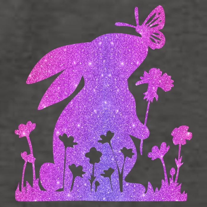 Easter Bunny Butterflies Flowers Vector Backpack