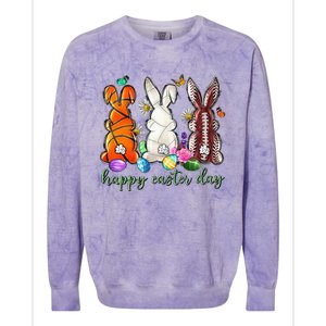 Easter Baseball Basketball Football Bunny Easter Colorblast Crewneck Sweatshirt