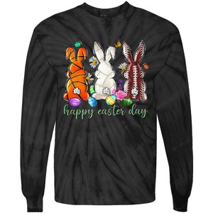 Easter Baseball Basketball Football Bunny Easter Tie-Dye Long Sleeve Shirt