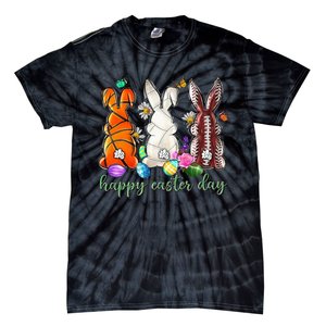 Easter Baseball Basketball Football Bunny Easter Tie-Dye T-Shirt