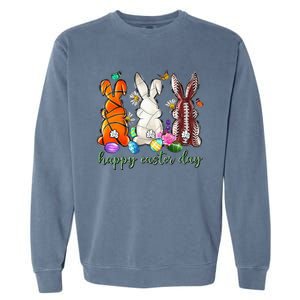 Easter Baseball Basketball Football Bunny Easter Garment-Dyed Sweatshirt