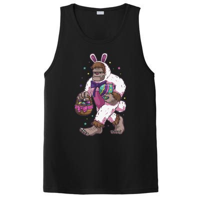 Easter Bunny Bigfoot Sasquatch Easter Egg Basket Gift PosiCharge Competitor Tank