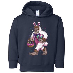 Easter Bunny Bigfoot Sasquatch Easter Egg Basket Gift Toddler Hoodie